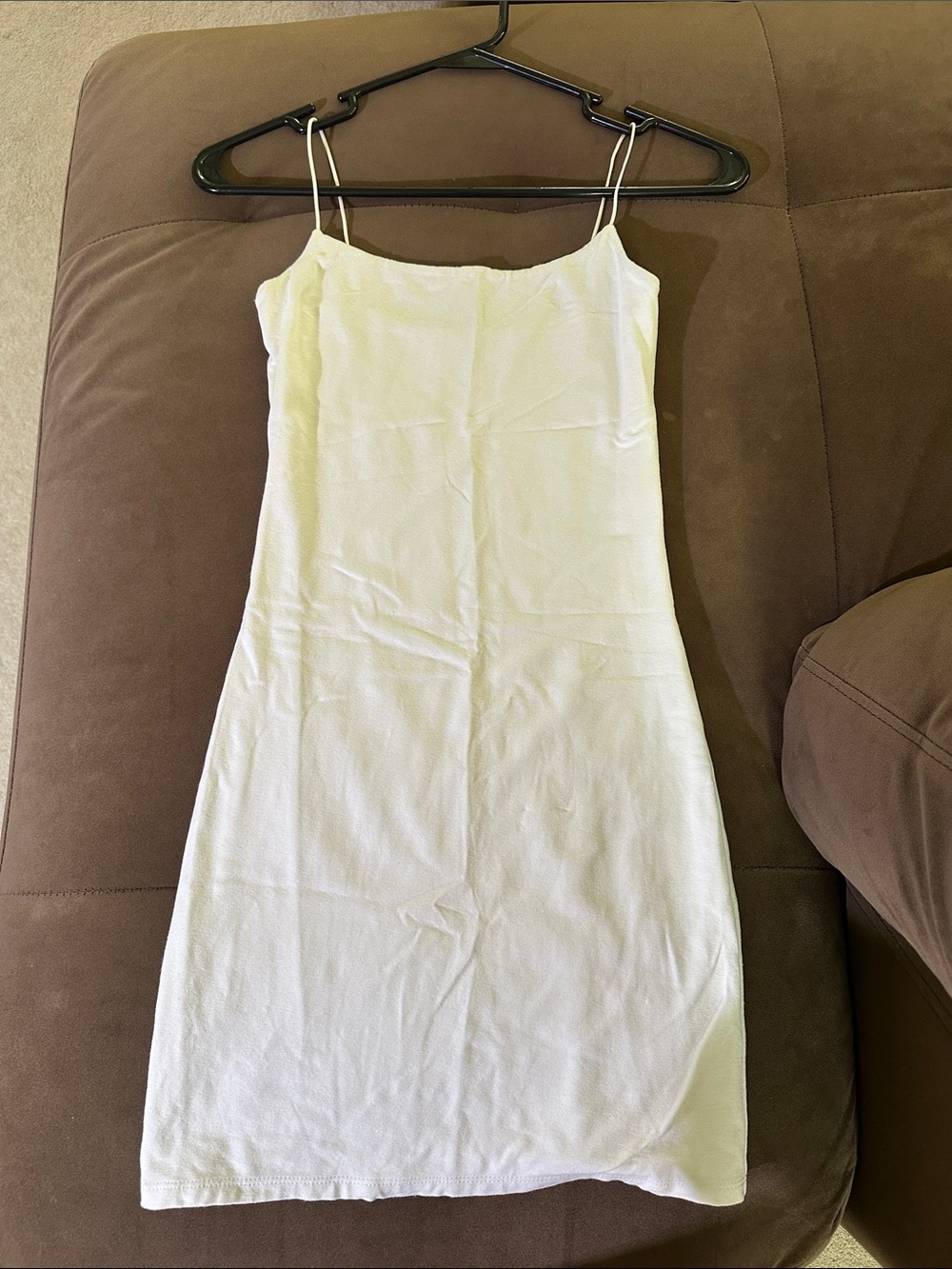 Wilfred White Spaghetti Strap Slip Dress